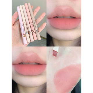 Flortte Son Môi Hai Đầu Kiêm Chì Kẻ Viền Môi Hiệu Ứng Lì Nhung Mịn