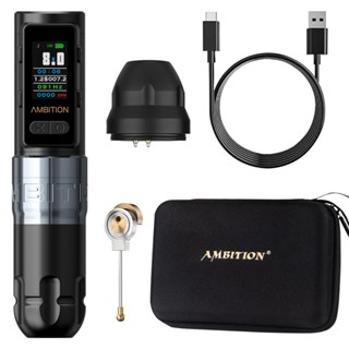 Ambition Soldier Max Máy xăm quay với chức năng thanh toán pin 2400mAh Chế độ tần số Hệ thống ổn định Cung cấp cho nghệ sĩ xăm hình chuyên nghiệp