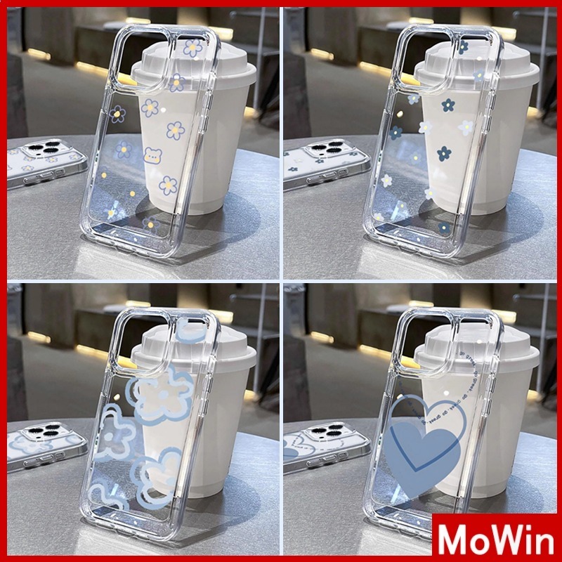 Mowin - Dành cho iPhone 15 Pro Max Trường hợp rõ ràng TPU Mềm mại Nút mạ điện Bảo vệ Máy ảnh chống s