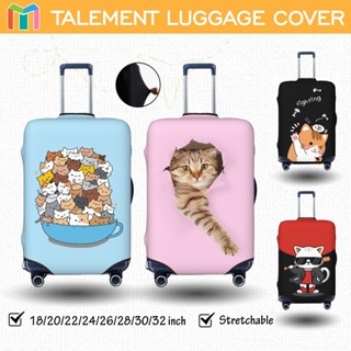  Vỏ Bọc Vali Chống Trầy Mèo dễ thương Bao Trùm Vali Độ đàn hồi Cá nhân Luggage Cover Size 18 20 22 24 26 28 30 32 