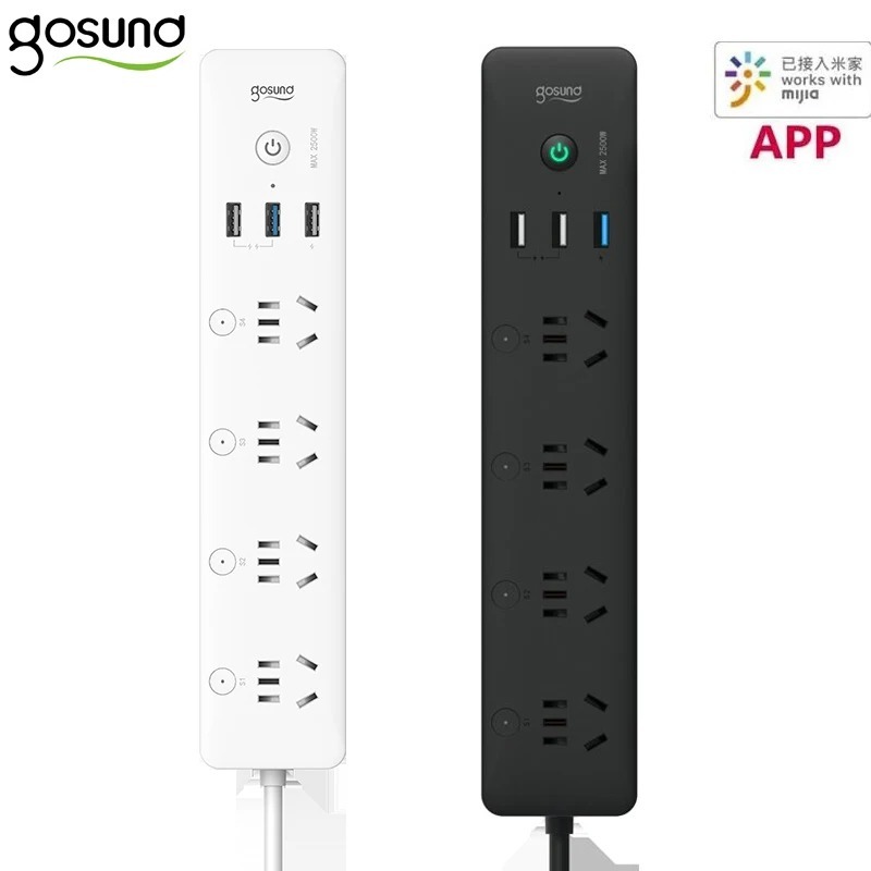 Gosund CP5 Dải nguồn thông minh Phiên bản WIFI Điều khiển bằng giọng nói Mijia APP Điều khiển từ xa 