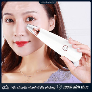 Máy hút mụn đầu đen Black Head Detector + tặng kèm 3 đầu hút, Chăm sóc da mặt cao cấp với ba đầu hút mụn, làm sạch sâu làn da nhanh chóng