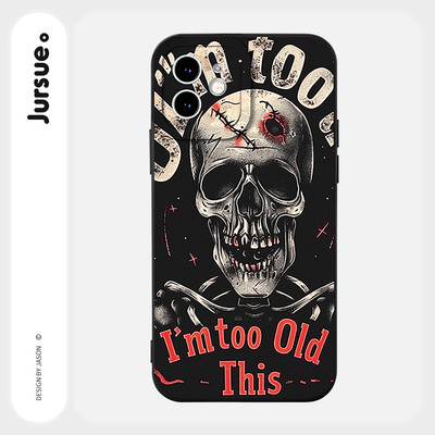 Ốp lưng JURSUE mềm chống bẩn nam ngầu độc lạ cho iPhone 17 16 15 14 13 12 11 Pro Max SE 2020 X XR XS ip 8 7 Plus kute Y5059Q