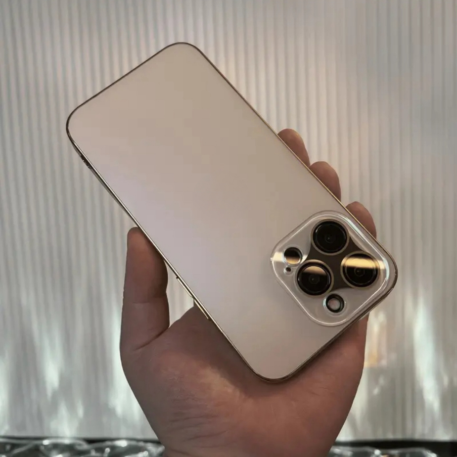 【With Len Film/Matte acrylic hard case/Gold】ốp lưng compatible for iPhone 16 case