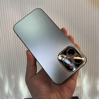 【With Len Film/Matte acrylic hard case/Gold】ốp lưng compatible for iPhone 16 case