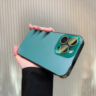 【With Len Film/Matte acrylic hard case/Gold】ốp lưng compatible for iPhone 16 case