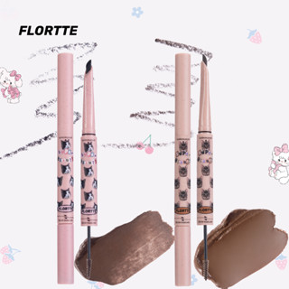Chì Kẻ Mày Hai đầu FLORTTE I Am Super Beauty Series (5 Màu) 1.2g FLORTTE Official Store