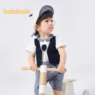 Balabala Sơ Sinh Áo liền quần Quần Áo Cho Bé Áo liền quần Leo Bộ Đồ Bé Trai Thời Trang Mùa Hè Co Giãn Thoáng Khí Tinh TếTrendy