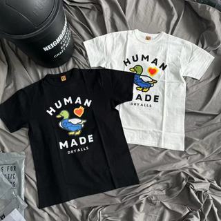 Con Người MADE Phong Cách Mới Denim Quần Short Vịt Áo Thun Tay Ngắn Slub Cotton Liền Mạch Hình Trụ Phiên Bản Rời Kích Thước Lớn Nam Nữ Cặp Đôi