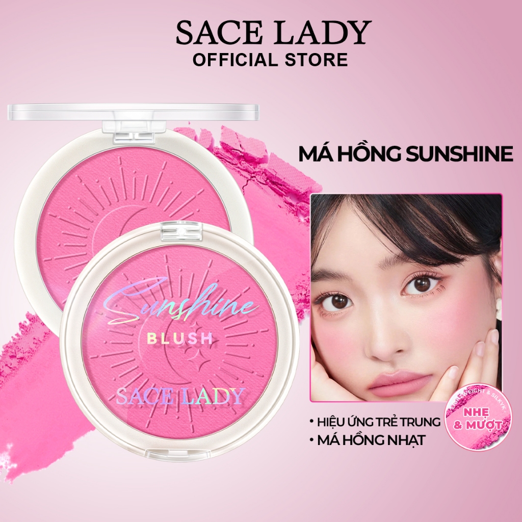 [Mua 2 cái giá 99k ]Phấn má SACE LADY mỏng mịn chống thấm nước trang điểm mặt 6g | BigBuy360 - bigbuy360.vn