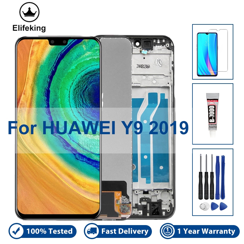 Màn Hình LCD 6.5 "Cho HUAWEI Y9 2019 Y8S JKM-LX1 JKM-LX2 Màn Hình Hiển Thị Bộ Số Hóa Cảm Ứng JKM-AL0