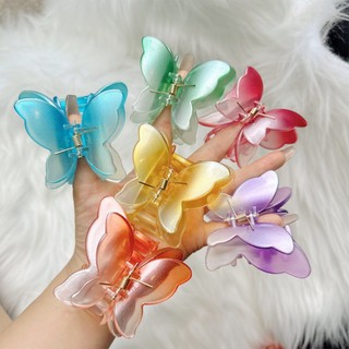 Miua🔮Kẹp Tóc Hình Bướm Màu Gradient Phong Cách Hàn Quốc Thời Trang