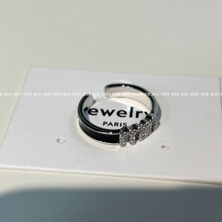 Nhẫn thời trang nữ Chữ zircon đơn giản