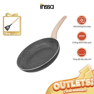 Chảo chống dính INSSA 24CM chảo chống dính tay cầm chống bỏng dụng cụ nấu ăn tốt cho sức khỏe  GUOJ016