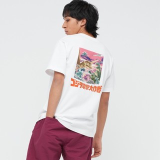 Áo thun nam / nữ uniqlo in hình godzilla 434372