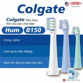 Dành cho đầu bàn chải đánh răng điện Colgate HUM / B150 Proclinical OMRON B150 Sonic Rung Bàn chải đánh răng mềm chạy bằng điện < Bao gồm 2 pin AAA > (Trắng)