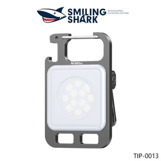 Ánh sáng làm việc Smiling SharkTIP0013 COB Độ sáng cao Đèn lũ Đèn móc khóa mini Chiếu sáng ngoài trời
