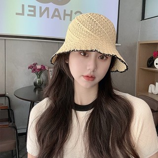 Ren rỗng mũ rơm mùa hè chống nắng chống tia cực tím mặt nhỏ mũ chống nắng nhật bản nón đi biển mũ chống nắng