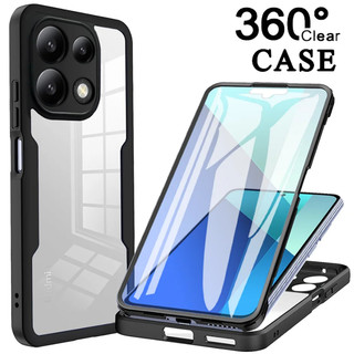 Ốp lưng trong suốt chống sốc bảo vệ toàn diện 360 độ Redmi Note 13 Pro Plus Note 12 Pro Note 12S Redmi 13C