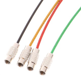 10 Chiếc Thép Không Gỉ Móc Khóa Dây Cáp Vòng Vít Khóa Tiện Ích Vòng