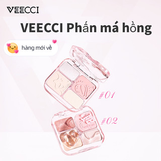 VEECCI Phấn má hồng Pearlescent Highlight 4trong1 sắc tông nude tự nhiên 9g