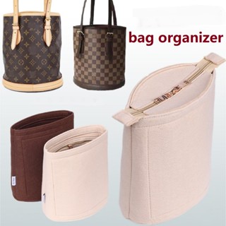 lót túi trong túi for lv petit bucket PM GM bag túi xô organizer insert inner bag in bag