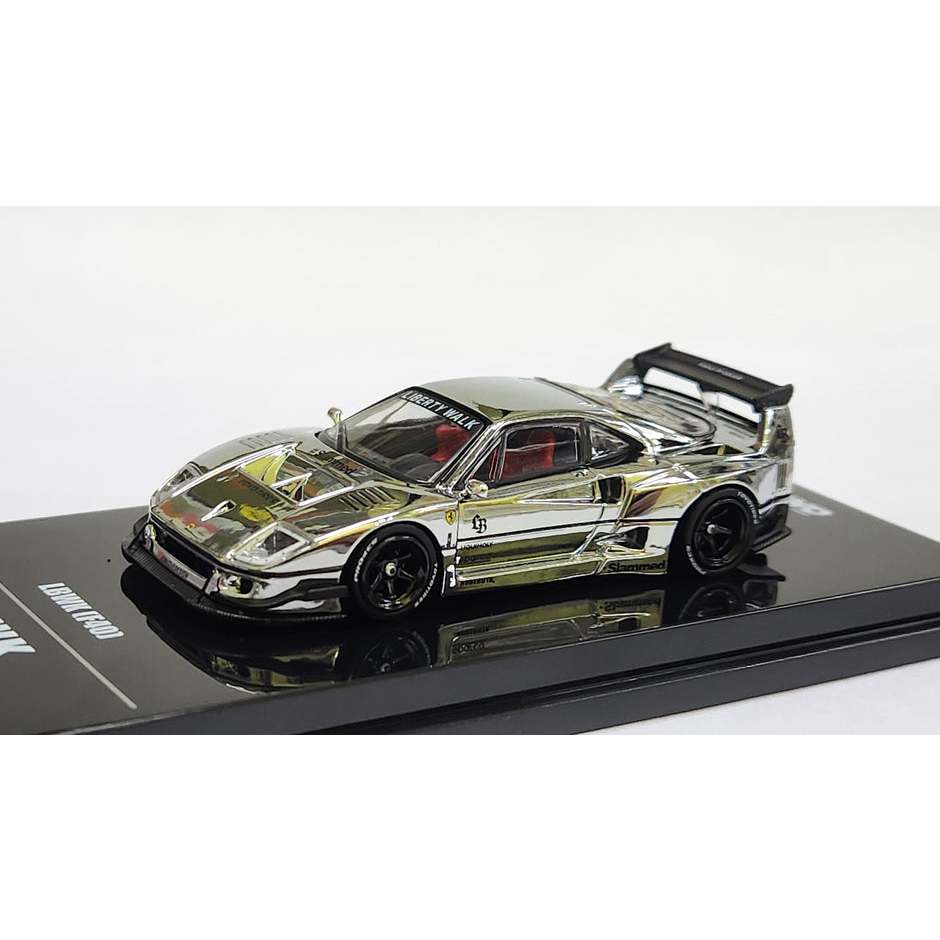 (Unselaed) 1: 64 Inno64 Ferrari F40 Chrome Silver LBWK Hobby Expo Trung Quốc 2024 Diecast Quy Mô Mô 
