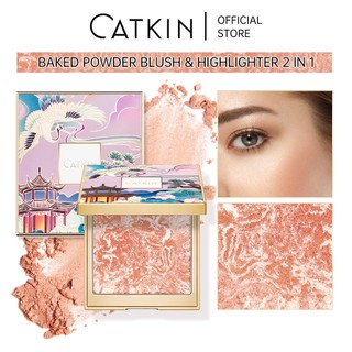 Catkin Phấn má hồng hiệu ứng trang điểm tự nhiên sáng da nhiều màu tùy chọn Phấn Má   Mờ Lấp Lánh Không Thấm Nước  Làm Sáng Tông Màu Da 10g