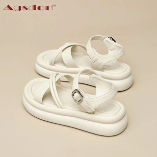 Agsdon Dép Đế Dày Nữ 2025 Phong Cách Mới Mùa Hè Có Váy Đi Biển Thể Thao Chống Trơn Trượt