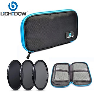 Lightdow Bộ lọc ống kính máy ảnh di động Bộ sắp xếp phụ kiện máy ảnh Hộp đựng túi đựng