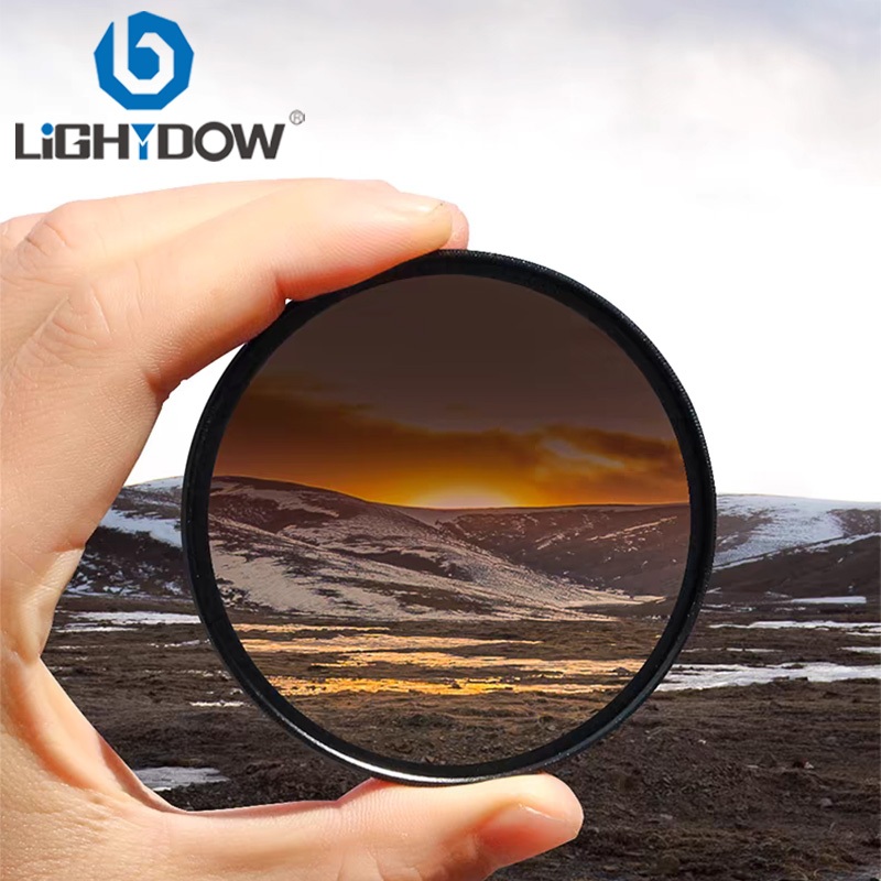 Lightdow GND0.9 Bộ lọc màu xám tốt nghiệp mật độ trung tính cho ống kính máy ảnh 49 / 52 / 55 / 58 / 62 / 67 / 72 / 77mm