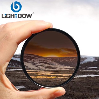 Lightdow GND0.9 Bộ lọc màu xám tốt nghiệp mật độ trung tính cho ống kính máy ảnh 49 / 52 / 55 / 58 / 62 / 67 / 72 / 77mm