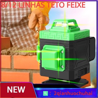 Máy đo bằng laser 8 / 12 đường màu xanh lá 4d độ chính xác cao kèm điều khiển từ xa