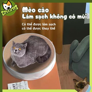 Petpals bàn cào móng mèo-giúp mèo cào sạch và mòn bớt móng cào móng cho mèo hình tròn kết hợp ổ nằm nhiều size to nhỏ chất lượng hàng lna cho mèo bàn cào móng cho mèo cào móng mèo li0243