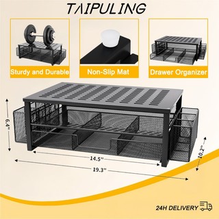 TAIPULING Giá đỡ laptop Có lỗ thông hơi làm mát và ngăn chứa đồ Giá đỡ laptop bằng nhôm