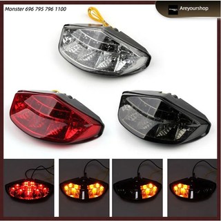 Areyourshop Tích Hợp Đèn LED Đuôi Bật Tín Hiệu Cho DUCATI Monster 659 696 795 796 1100
