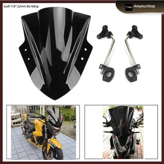 Kính Chắn Gió Bằng ABS Trong Suốt 7/8" 22mm Đa Năng Cho Xe Máy Xe gắn máy phụ kiện kính chắn gió kính chắn