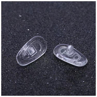 Một Cặp Miếng Lót Mũi Kính Silicon Loại Vít Truyền Thống Miếng Lót Mũi, Loại Cassette Hình Bầu Dục Miếng Đệm Mũi Silicon