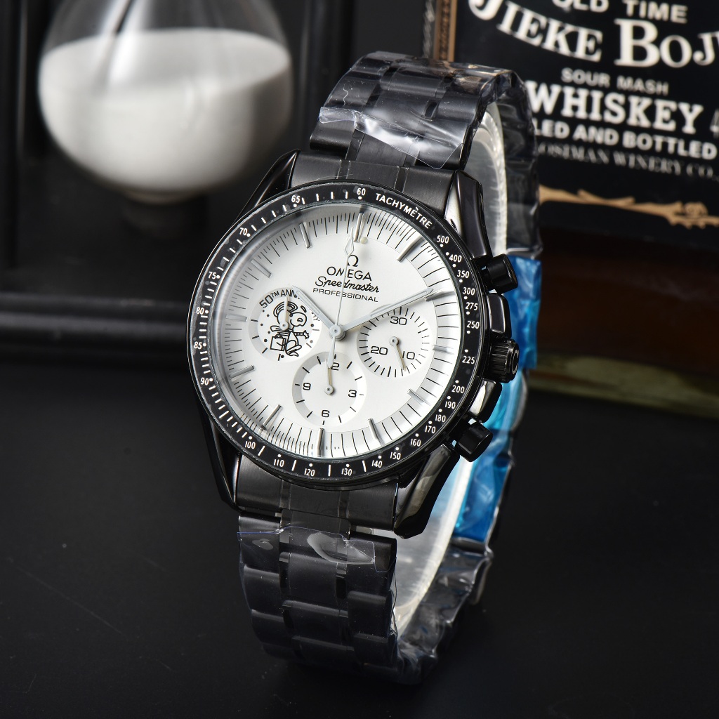 Đồng hồ đeo tay Omega Snoopy Speedmaster Series Phong trào cơ khí Xu hướng thời trang Nam nữ Đồng hồ cùng phong cách
