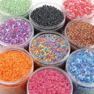 100 cái / túi hạt pha lê nhiều màu cắt hạt thủy tinh màu để trang sức làm vòng tay diy vòng cổ