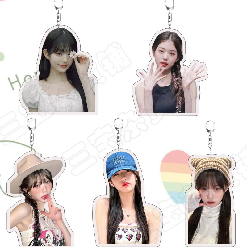 Móc khóa Acrylic Jang Won Young IVE Quà tặng sinh nhật hai mặt