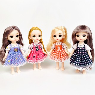 Đầm đồ chơi búp bê 16cm tỉ lệ 1 / 12 bjd ob11