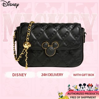 Disney Chính Thức Chính Thức Mickey Series Túi Bóng Vàng Thời Trang Đi Lại Túi Đeo Vai Cổ Điển Đơn Giản Túi Đeo Vai Có Thể Điều Chỉnh Dây Đeo Vai Dung Tích Lớn Nhiều Túi Nữ