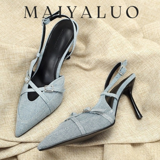 MAIYALUO Giày Cao Gót Mũi Nhọn GIÀY SANDAL Thời Trang Mới 2024 HOTSALE Cho Nữ Đa dạng Bảnh bao Lịch sự Tự tin FGL24408Y2 17Z240423