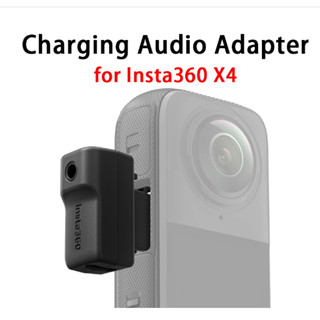  Bộ Chuyển Đổi 2 TRONG 1 Cho Insta360 X4 Camera Hành Động Sạc Bộ Chuyển Đổi Âm Thanh Type-C 3.5 Mm Giao Diện Micro Phụ Kiện Ghi Âm 