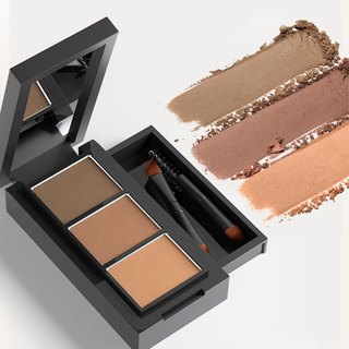 【Mua một tặng một】Ouyili ba màu lông mày phấn cho một thời gian dài không phai chuyên nghiệp trang điểm tự nhiên tinh tế hộp nhỏ không thấm nước và mồ hôi bằng chứng mũi phấn mắt nổi bật 4 trong 1