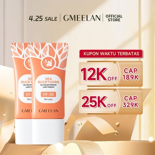 GMEELAN COMBO 2PCS KEM LƯỜI BIỂN GLUTA TRẮNG DA 30g*2 SPF20 LAZY CREAM