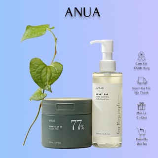 Bông tẩy da chết toner pad Anua Heartleaf 77% Clear Pad làm dịu da giảm mụn