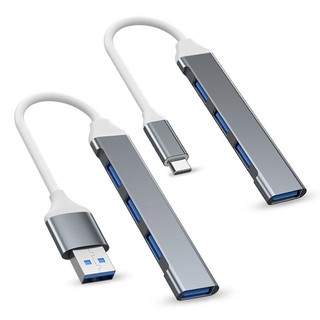 Docking station USB đa giao diện bộ chia bộ chuyển đổi đĩa u typec máy tính xách tay 4hdmi trung tâm điện thoại di động Đầu nối USB / Type-c màu xám Đầu nối USB / Type-c