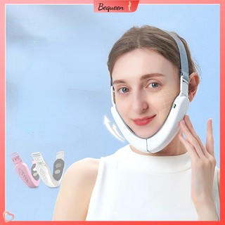 Bequeen Có hàng sẵn Đai định hình khuôn mặt điện V 12 bánh răng Máy massage siêu nhỏ hiện tại nâng cằm đôi cho phụ nữ Làm đẹp